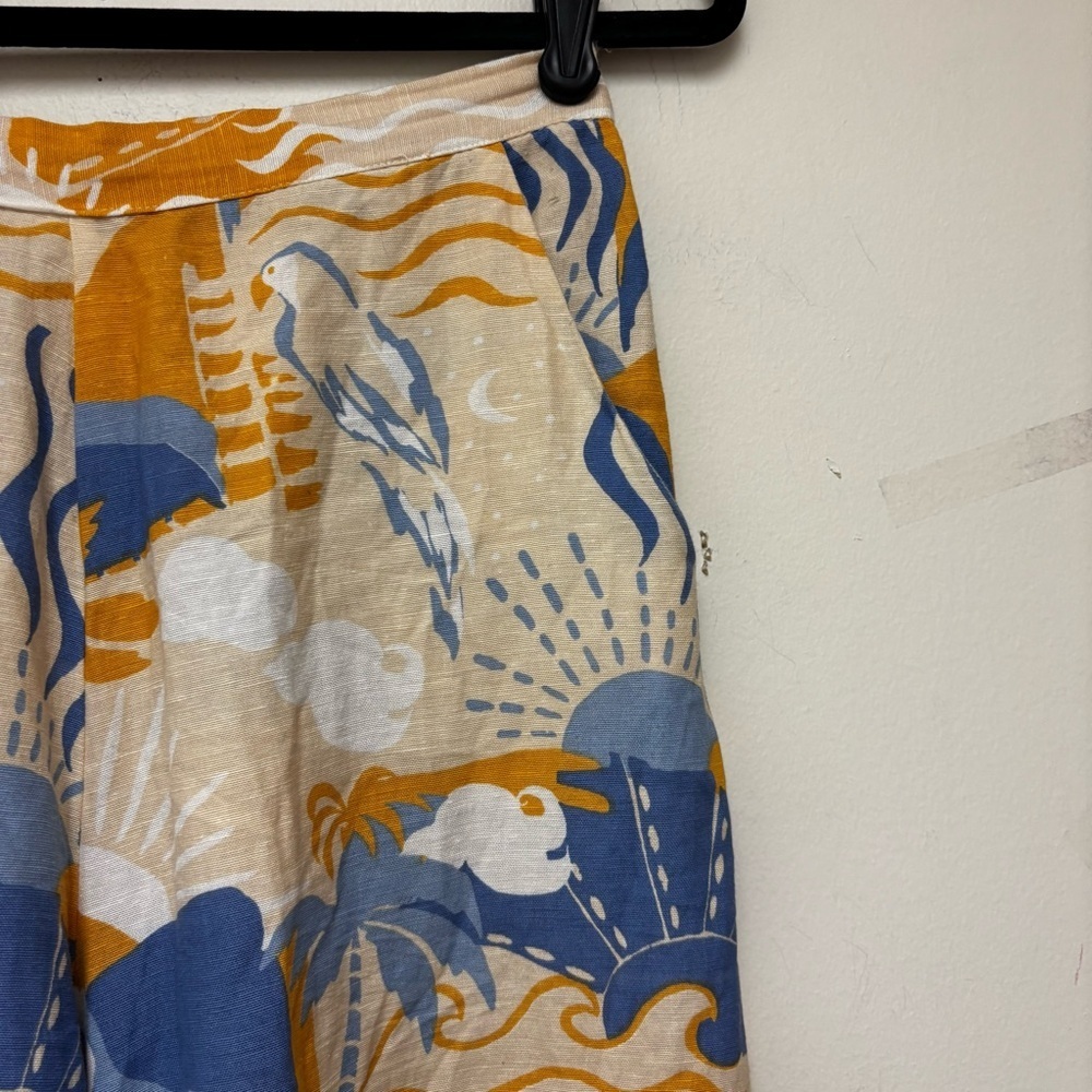 Midnight Sky Celestial Tropical Printed Wide Pants - Picture 4 of 11